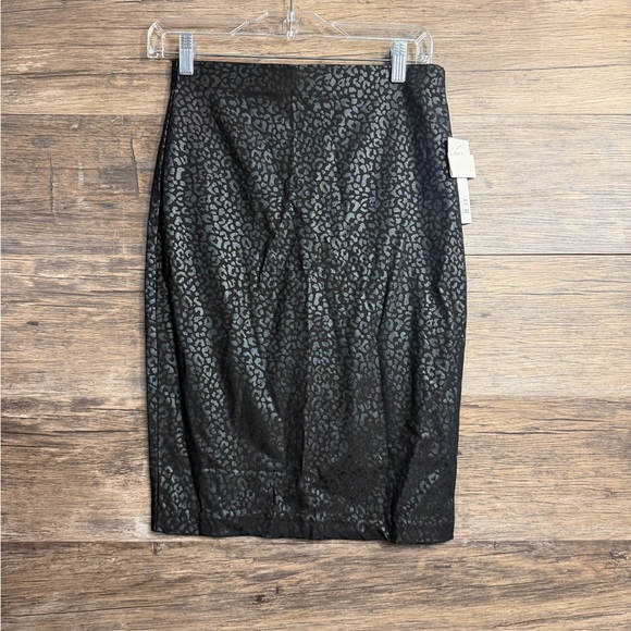 Joe Benbasset Dresses & Skirts - Joe Benbasset Black Animal Print Pencil Skirt